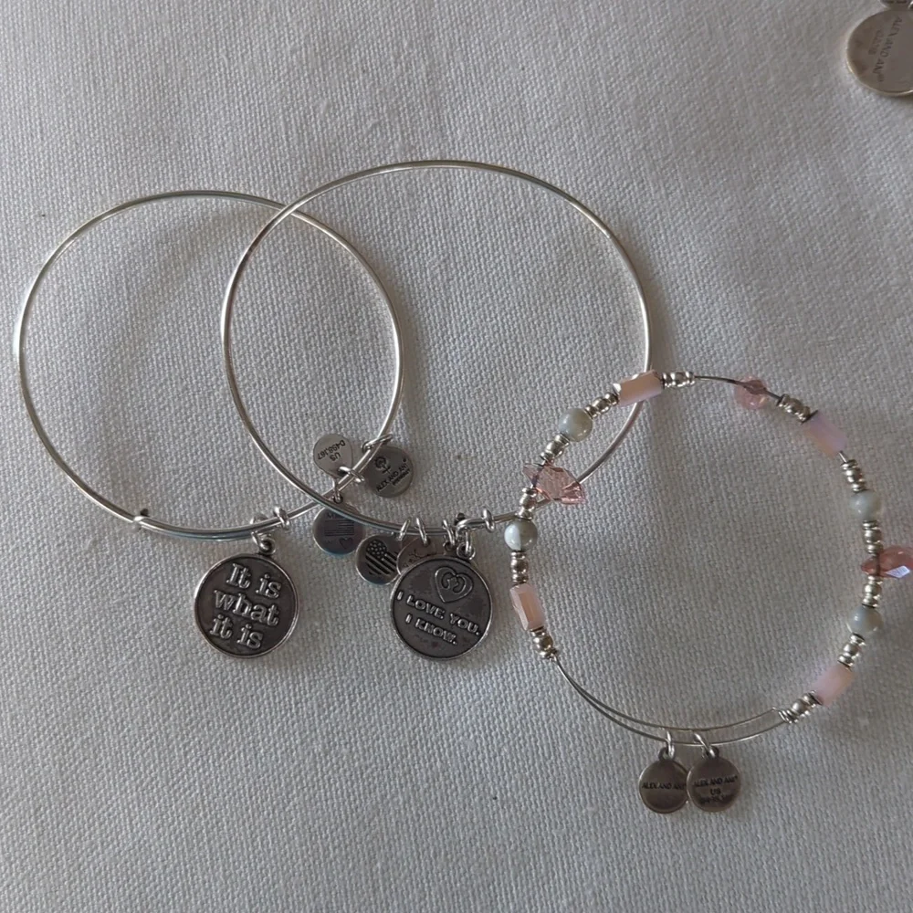 Alex and Ani bracelet 9 totel - Picture 9 of 10